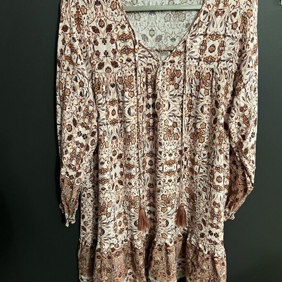 FRAY Boho Long Sleeve Dress Size Small - Picture 7 of 17